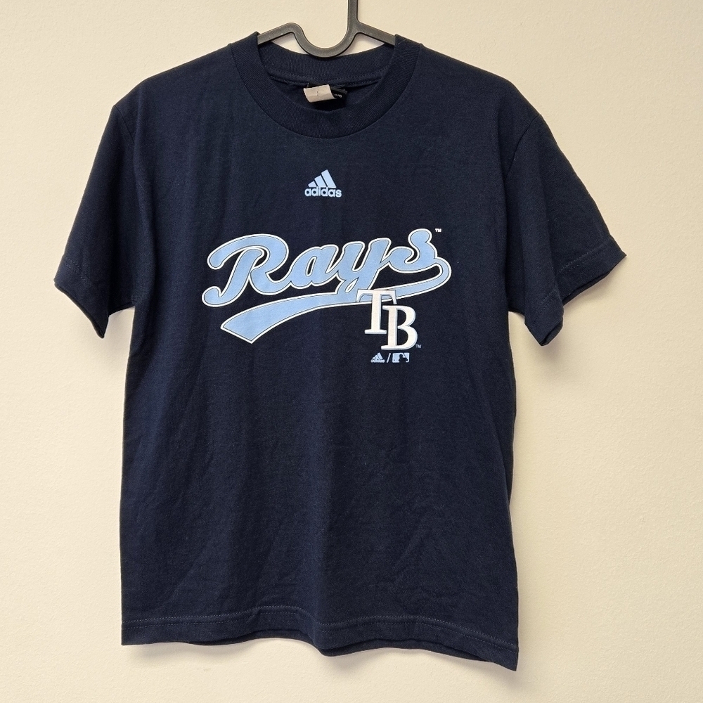 Adidas MLB TB Rays Youth T-shirt Navy Blue M